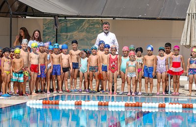 Başkan Sandal istedi: İlk defa havuzla tanıştılar